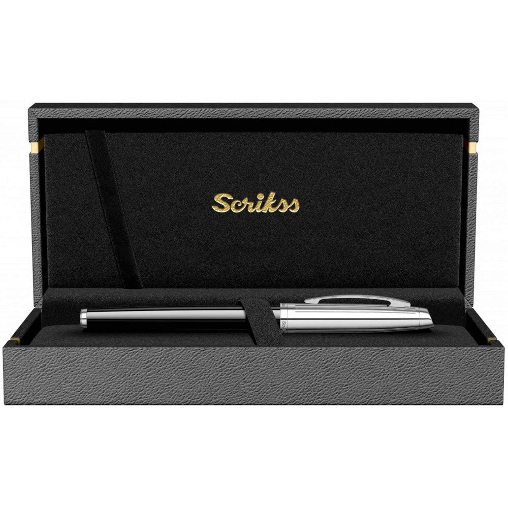 Scrikss | Oscar 39 | Rollerball Pen | Black Chrome-CT Scrikss